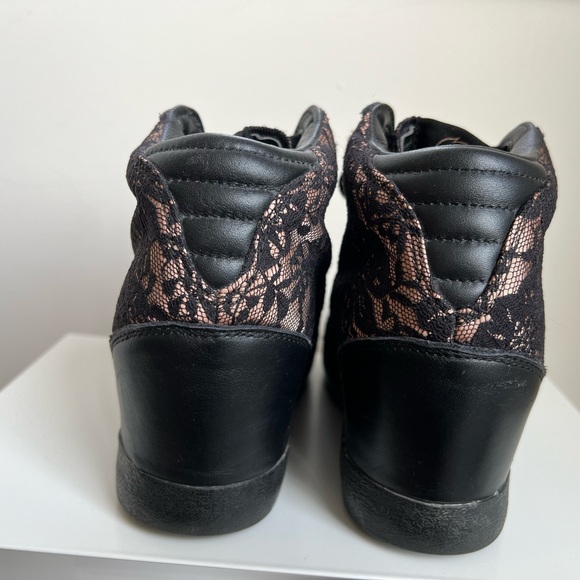 Adidas Jeremy Scott Js Lace Profi Wedge Sneakers Shoes Black - Picture 4 of 4